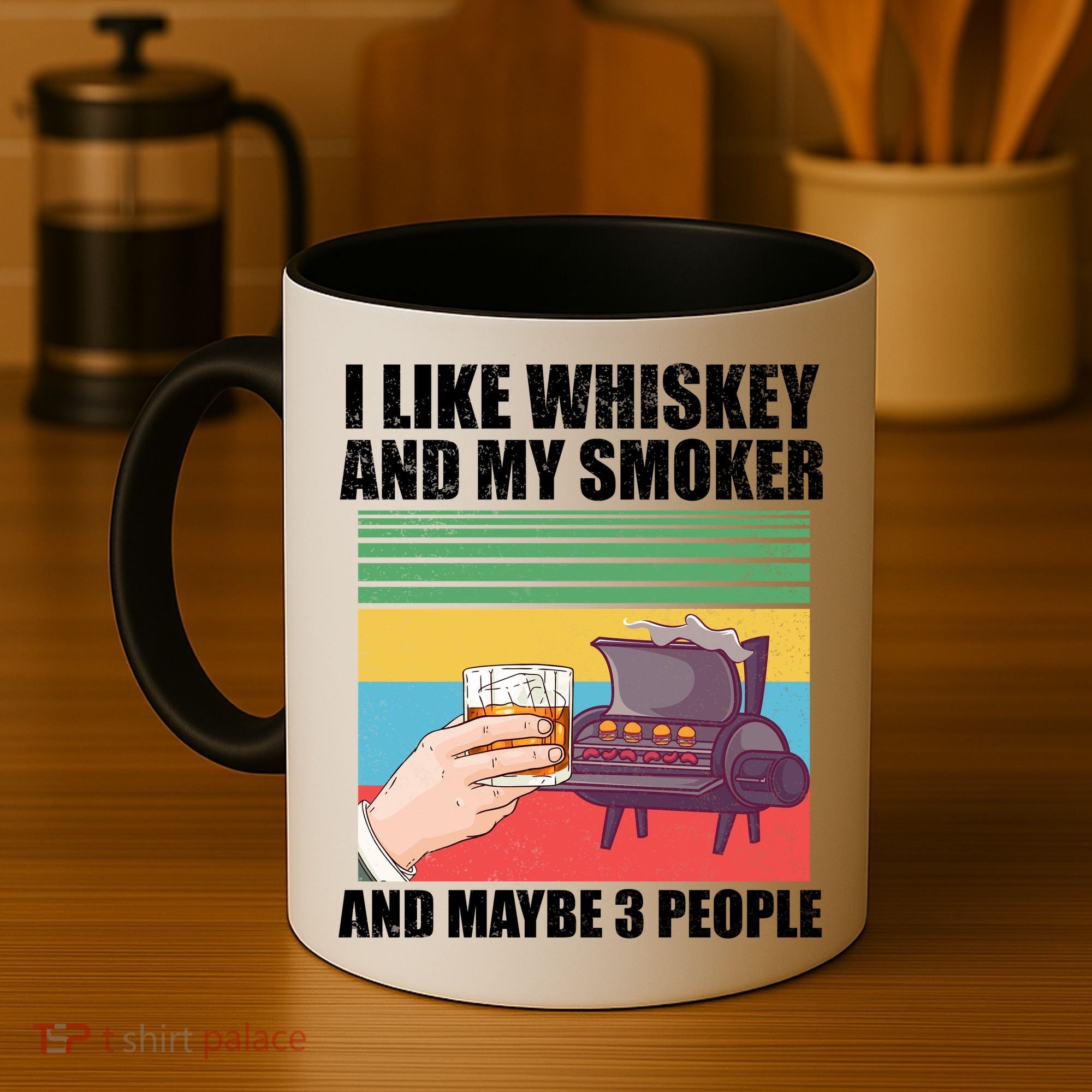 I Like Whiskey And My Smoker And Maybe 3 People Coffee Mug