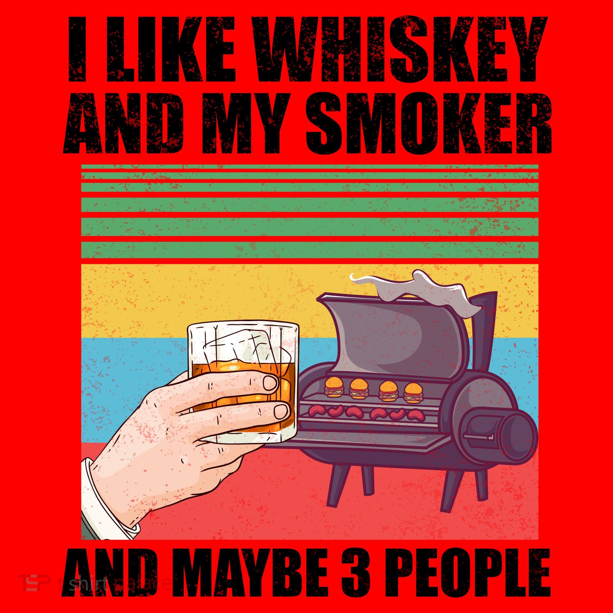 I Like Whiskey And My Smoker And Maybe 3 People Santa Hat
