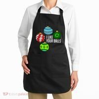 I Like Your Balls Funny Christmas Apron thumb 2