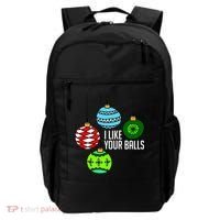 I Like Your Balls Funny Christmas Backpack thumb 0