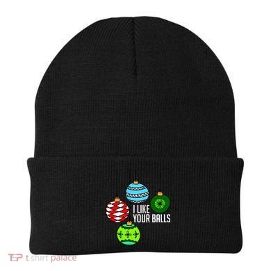 I Like Your Balls Funny Christmas Beanie