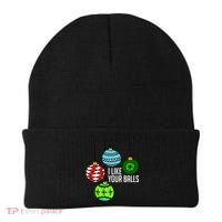 I Like Your Balls Funny Christmas Beanie thumb 0