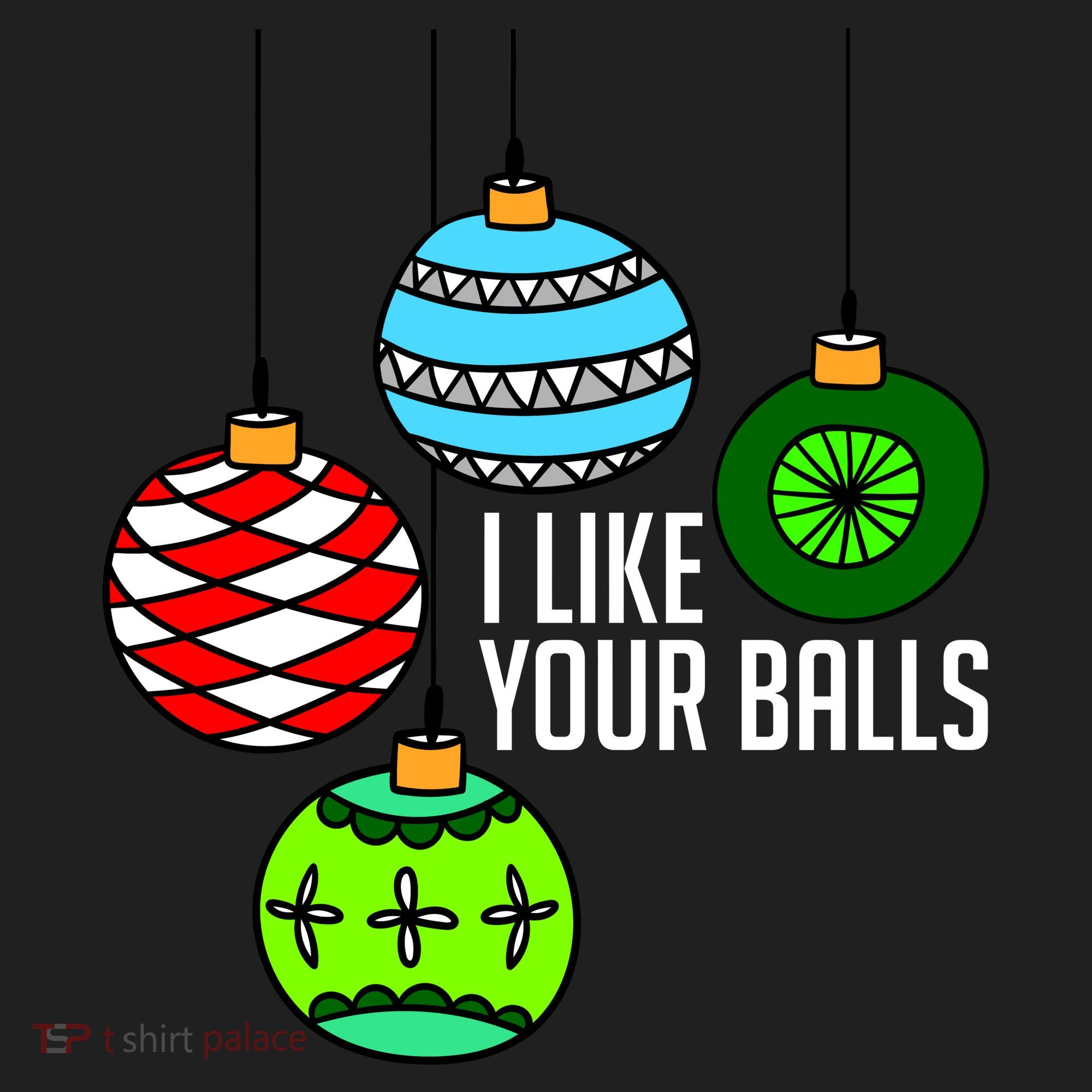 I Like Your Balls Funny Christmas Hat