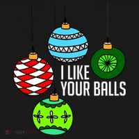 I Like Your Balls Funny Christmas Visor thumb 3
