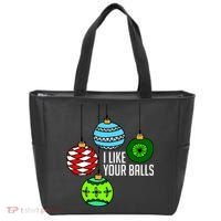 I Like Your Balls Funny Christmas Tote Bag thumb 0