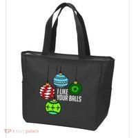 I Like Your Balls Funny Christmas Tote Bag thumb 3
