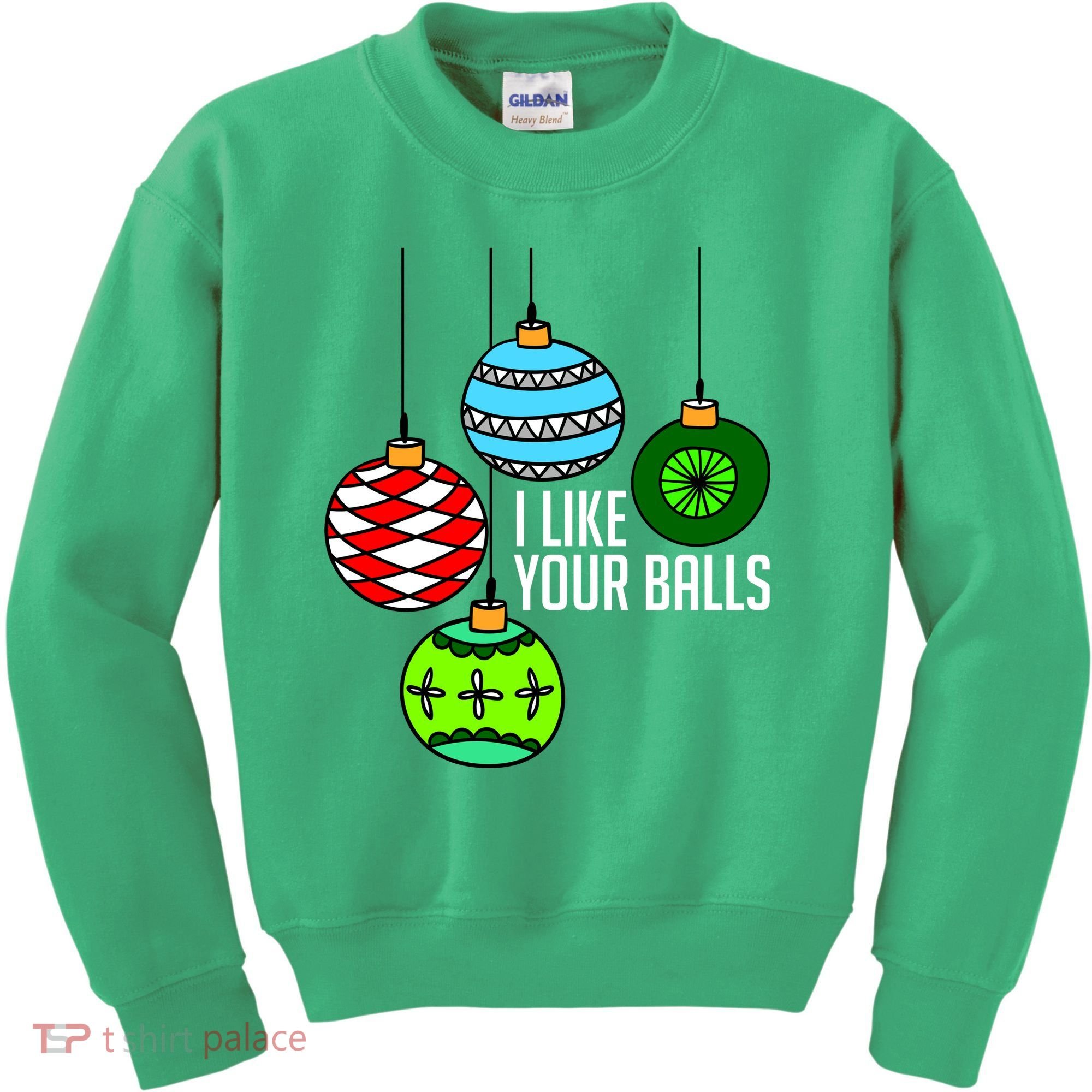 I Like Your Balls Funny Christmas Kids Sweatshirt