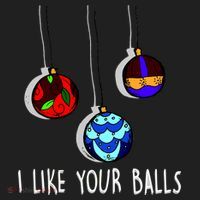 I Like Your Balls Funny Christmas Ornaments Women's Sweatshirt thumb 2