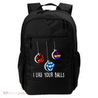I Like Your Balls Funny Christmas Ornaments Backpack thumb 0