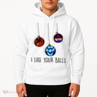 I Like Your Balls Funny Christmas Ornaments Hoodie thumb 2