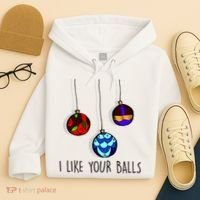 I Like Your Balls Funny Christmas Ornaments Hoodie thumb 4