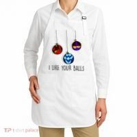 I Like Your Balls Funny Christmas Ornaments Apron thumb 2