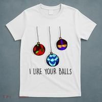 I Like Your Balls Funny Christmas Ornaments T-Shirt thumb 5