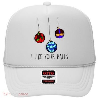 I Like Your Balls Funny Christmas Ornaments Hat