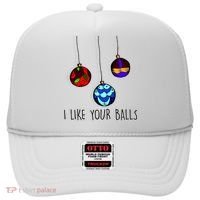 I Like Your Balls Funny Christmas Ornaments Hat thumb 0