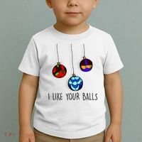 I Like Your Balls Funny Christmas Ornaments Toddler T-Shirt thumb 2