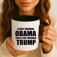 I Lived Through Obama You'll Live Through Trump Coffee Mug thumb 3