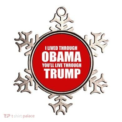 I Lived Through Obama You'll Live Through Trump Ornament