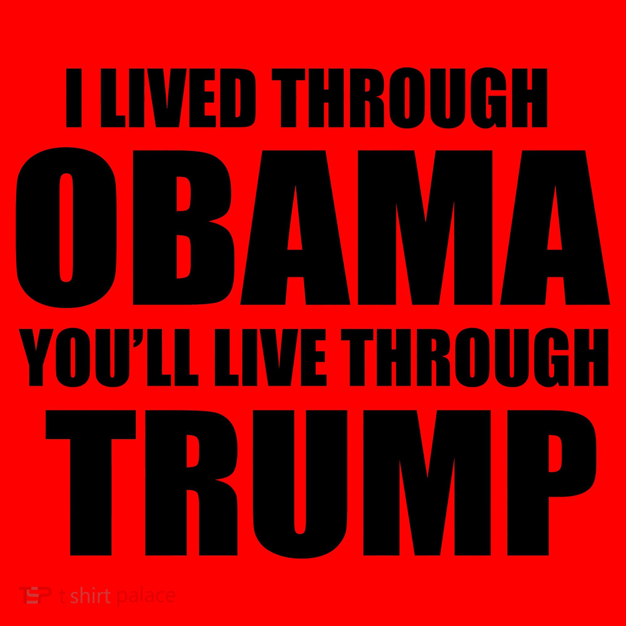 I Lived Through Obama You'll Live Through Trump Santa Hat