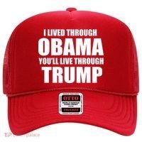 I Lived Through Obama You'll Live Through Trump Hat thumb 0