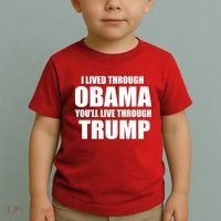 I Lived Through Obama You'll Live Through Trump Toddler T-Shirt thumb 2