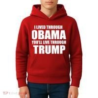 I Lived Through Obama You'll Live Through Trump Kids Hoodie thumb 4