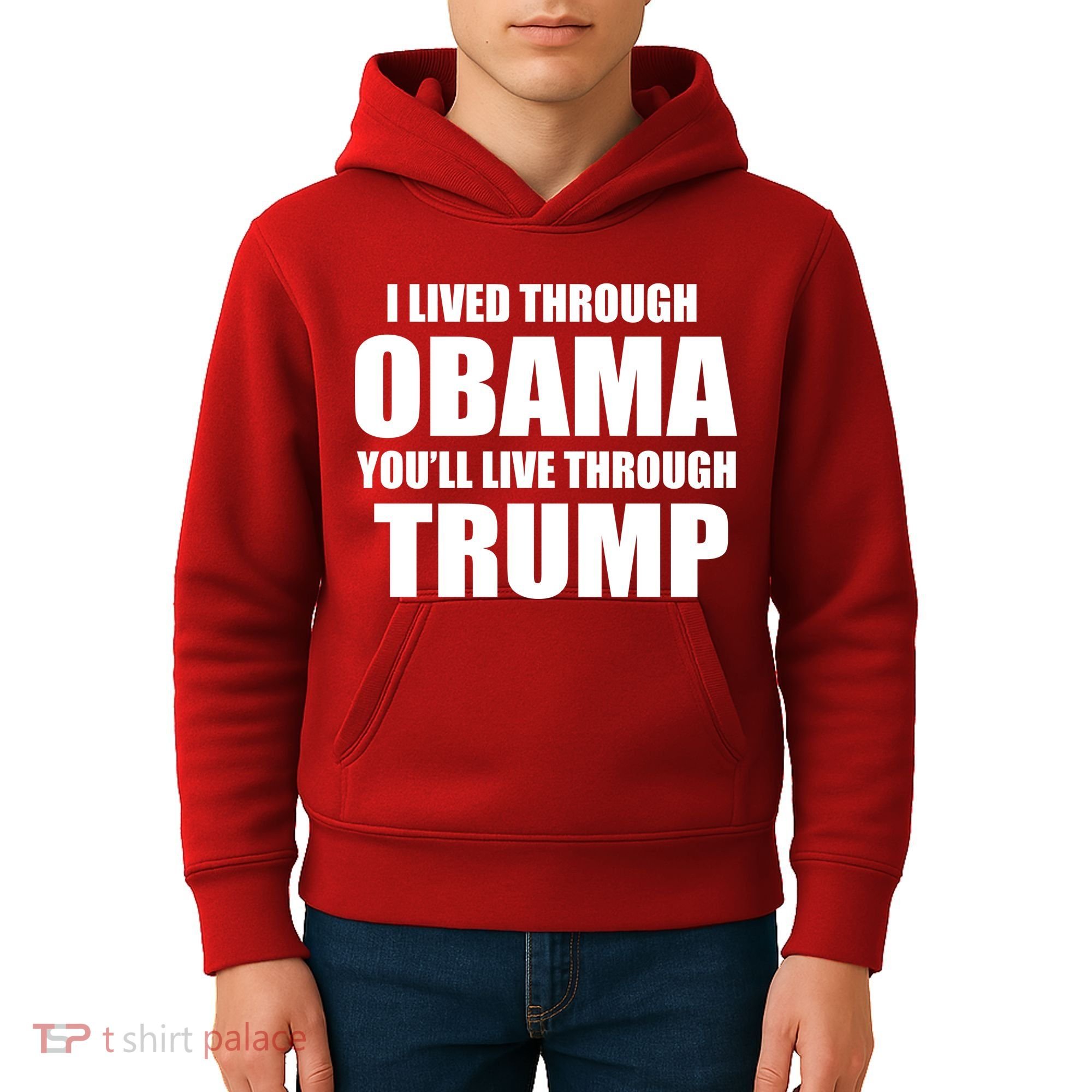 I Lived Through Obama You'll Live Through Trump Kids Hoodie