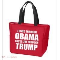 I Lived Through Obama You'll Live Through Trump Tote Bag thumb 3