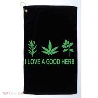 I Love A Good Herb Golf Towel thumb 0