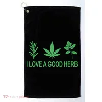 I Love A Good Herb Golf Towel thumb 0