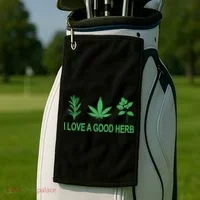 I Love A Good Herb Golf Towel thumb 2