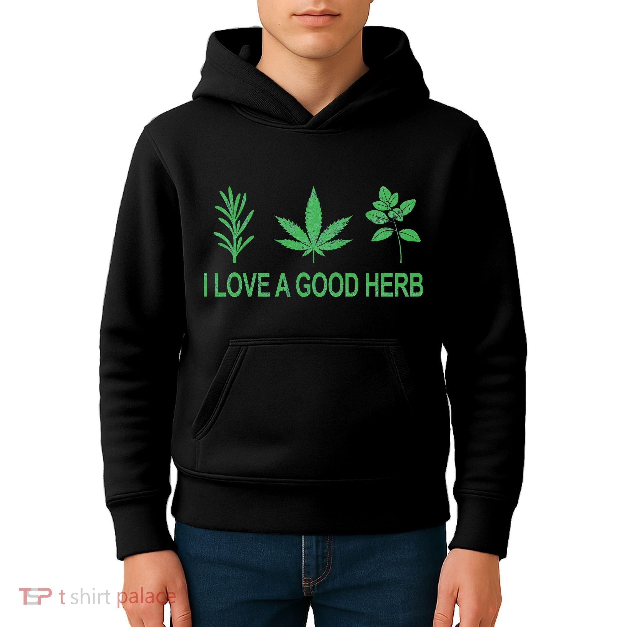 I Love A Good Herb Kids Hoodie