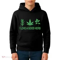 I Love A Good Herb Kids Hoodie thumb 4