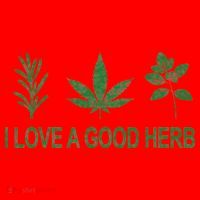 I Love A Good Herb Santa Hat thumb 1