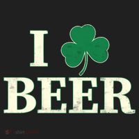 I Love Beer Shamrock  Women's Sweatshirt thumb 2