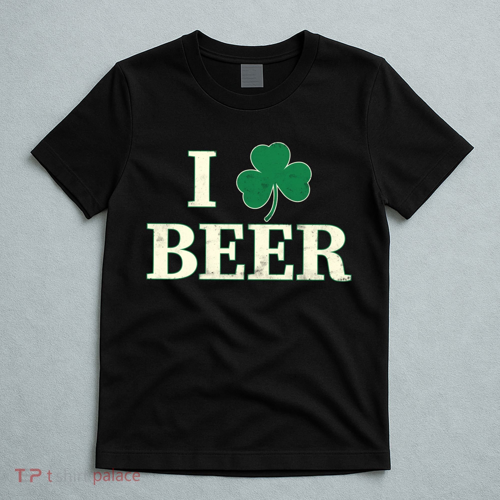 I Love Beer Shamrock  T-Shirt