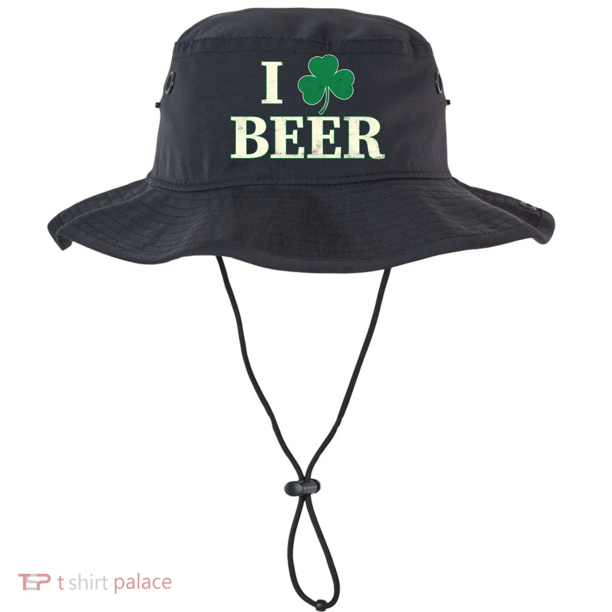 I Love Beer Shamrock  Bucket Hat