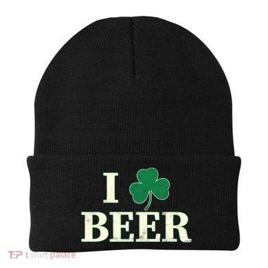 I Love Beer Shamrock  Beanie