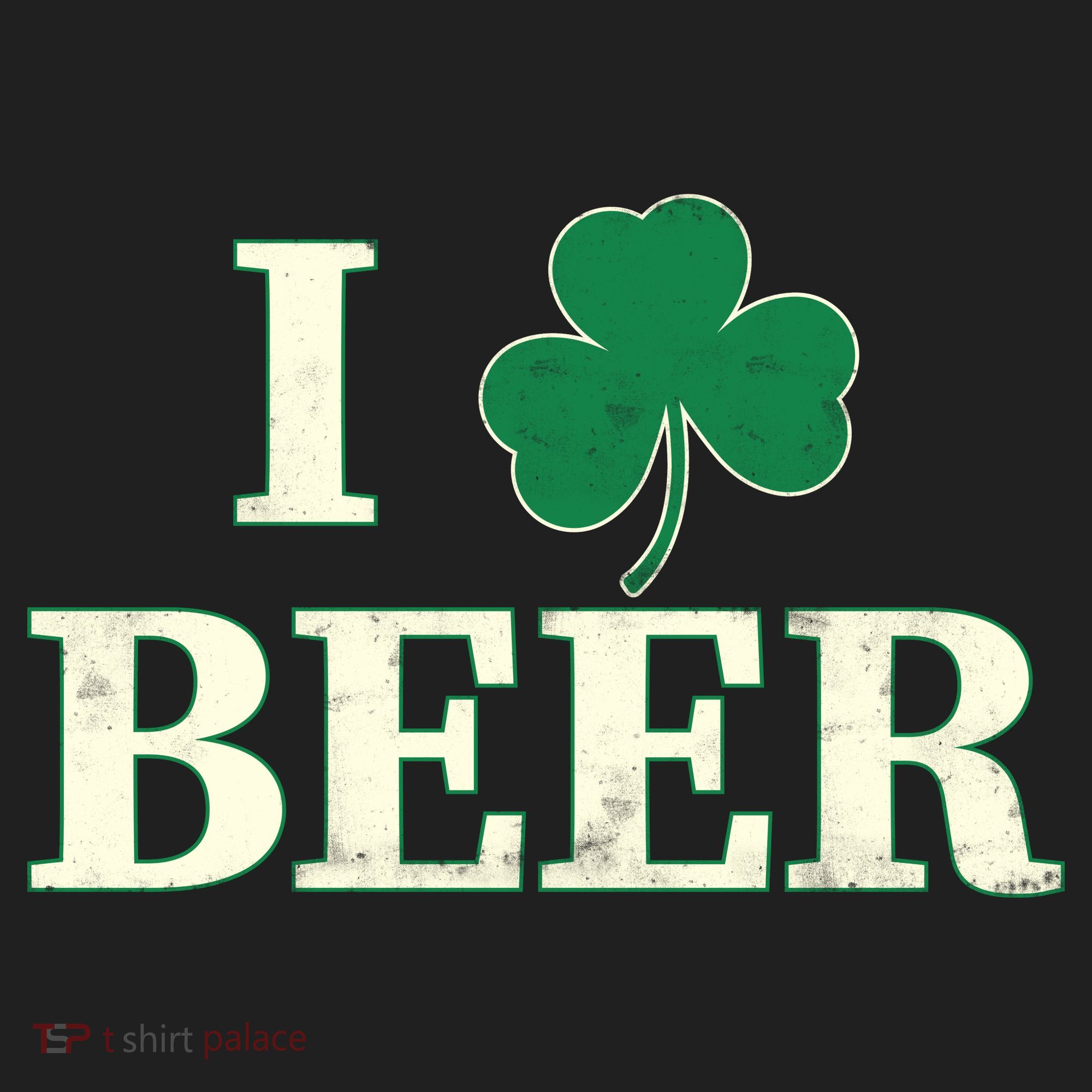 I Love Beer Shamrock  Tumbler
