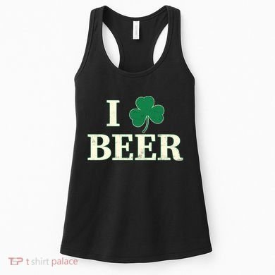 I Love Beer Shamrock  Women's Tank Top