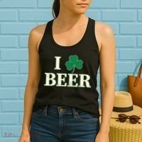 I Love Beer Shamrock  Women's Tank Top thumb 2