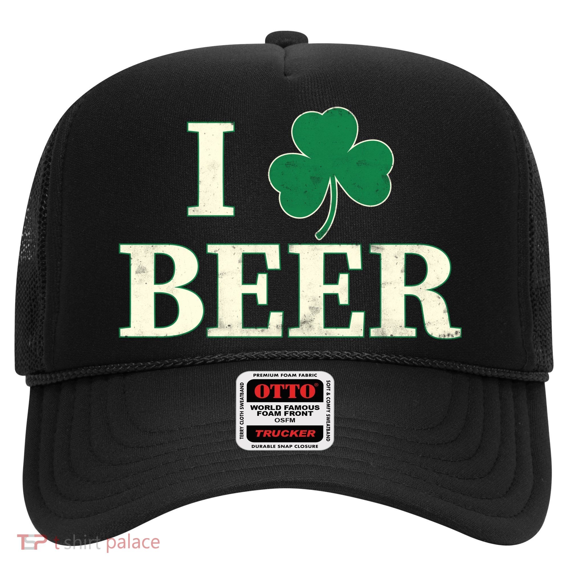 I Love Beer Shamrock  Hat