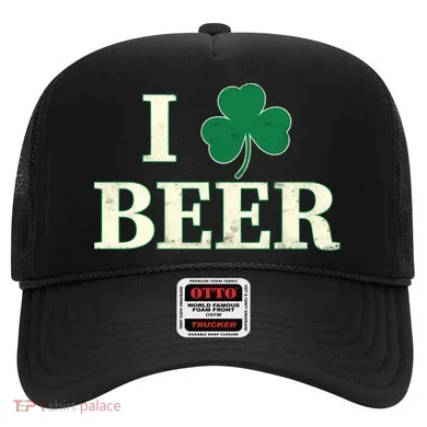 I Love Beer Shamrock  Hat