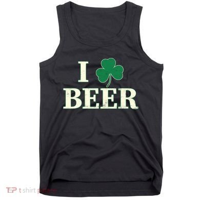 I Love Beer Shamrock  Tank Top