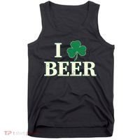 I Love Beer Shamrock  Tank Top thumb 0