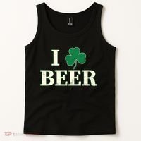 I Love Beer Shamrock  Tank Top thumb 2
