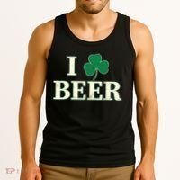 I Love Beer Shamrock  Tank Top thumb 3