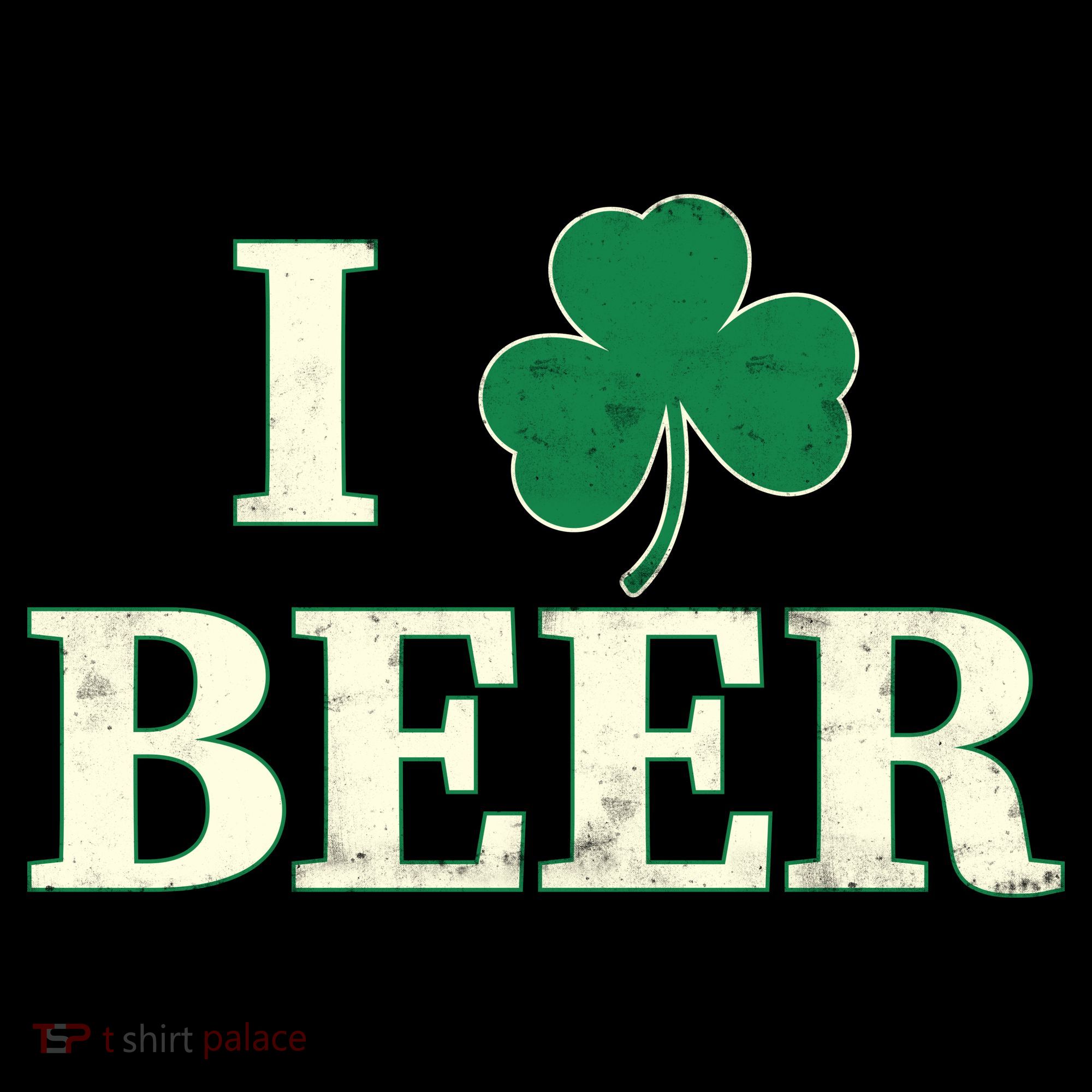 I Love Beer Shamrock  Tank Top