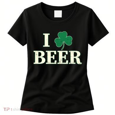 I Love Beer Shamrock  Women's T-Shirt