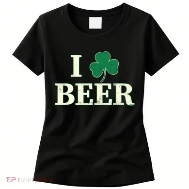 I Love Beer Shamrock Women's T-Shirt